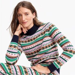 J. Crew Kris All Over Fair Isle Sweater XXS